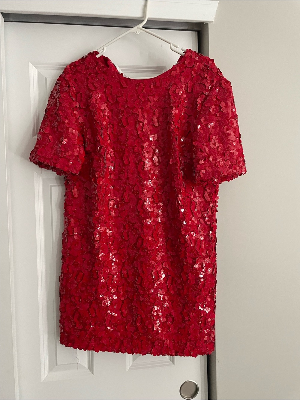 Zara Red Sequin Mini Dress